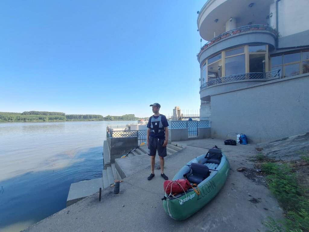 Jonas Danube launch spot Silistra Hotel Drustar kayaking Danube river to Romania
