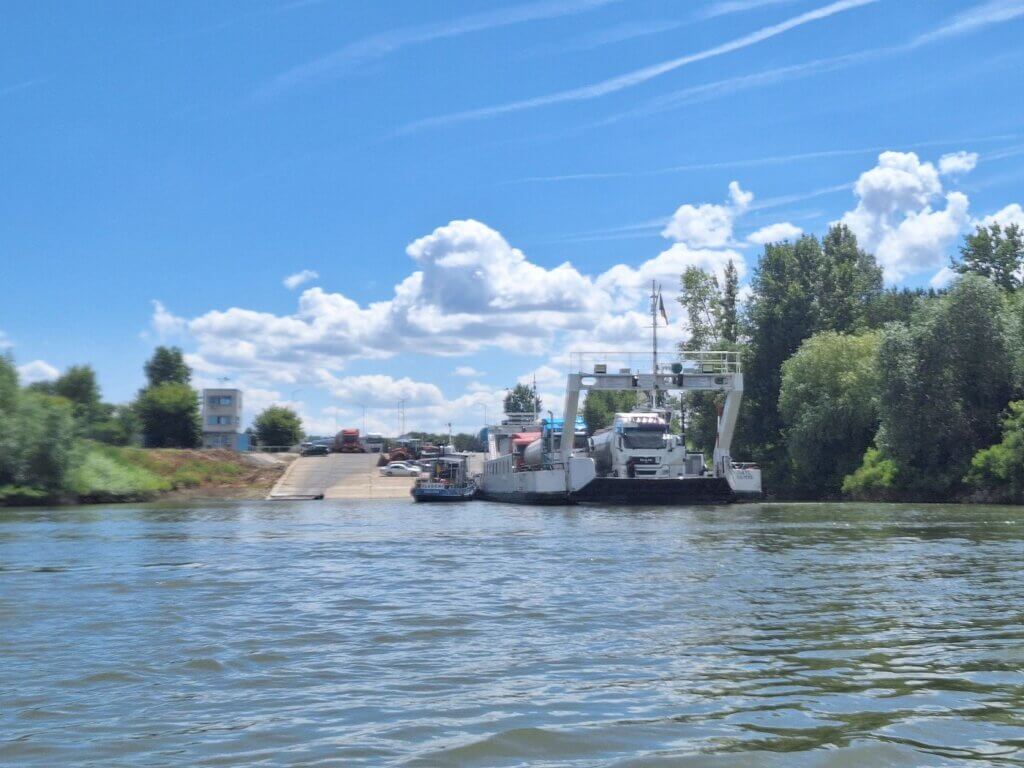 port of Silistra Aydemir Bulgaria truck ferry to Chiciu Calarasi Romania Schengen river border European Union transportation Danube