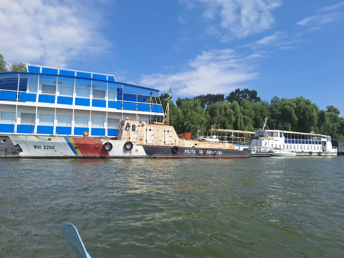 Romanian water police base in Braila Romania maritime sector border police politia de frontiera Danube port of call