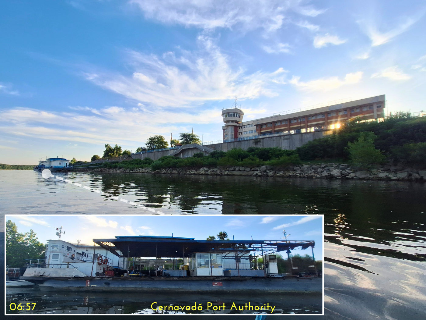 kayaking from Cernavoda Danube River Port Authority Captaincy port of call travel Romania kayak crew manifest police immigration customs check