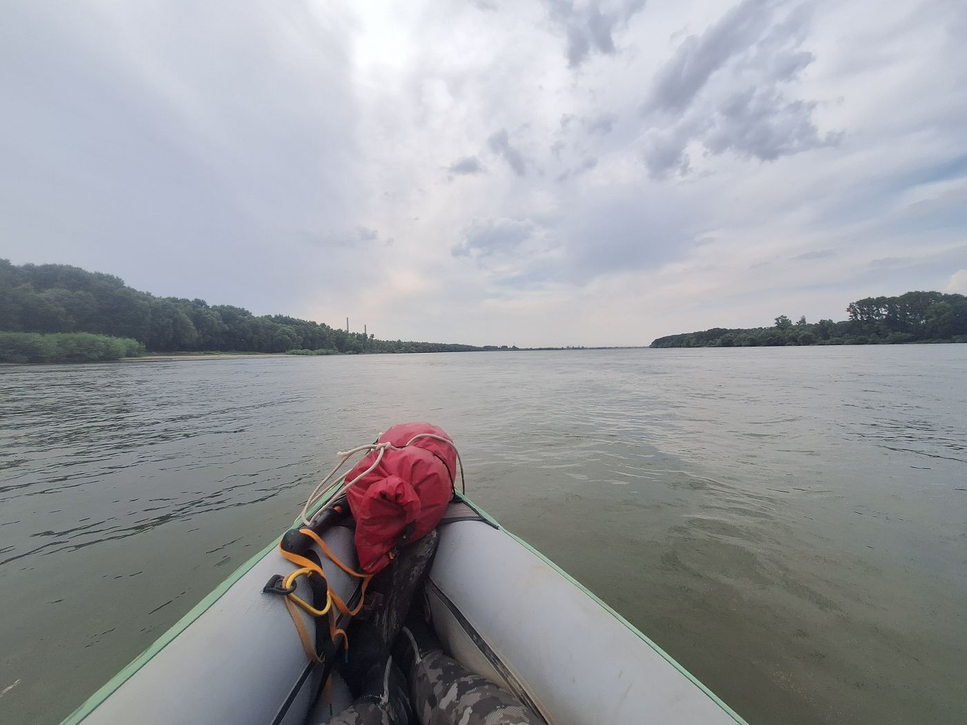 chimneys of Chiscani Danube River Romania power plant kayaking to Braila