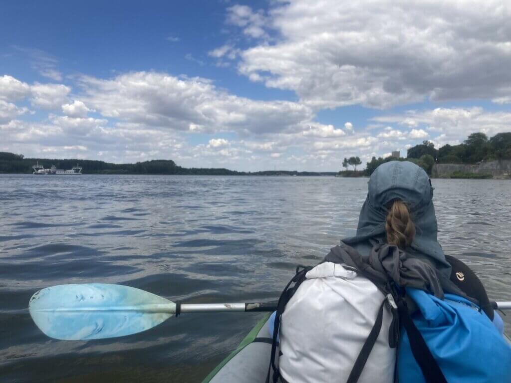 Iris Veldwijk kayaking Silistra Bulgaria Calarasi ferry Romania Danube River fortress Drastar
