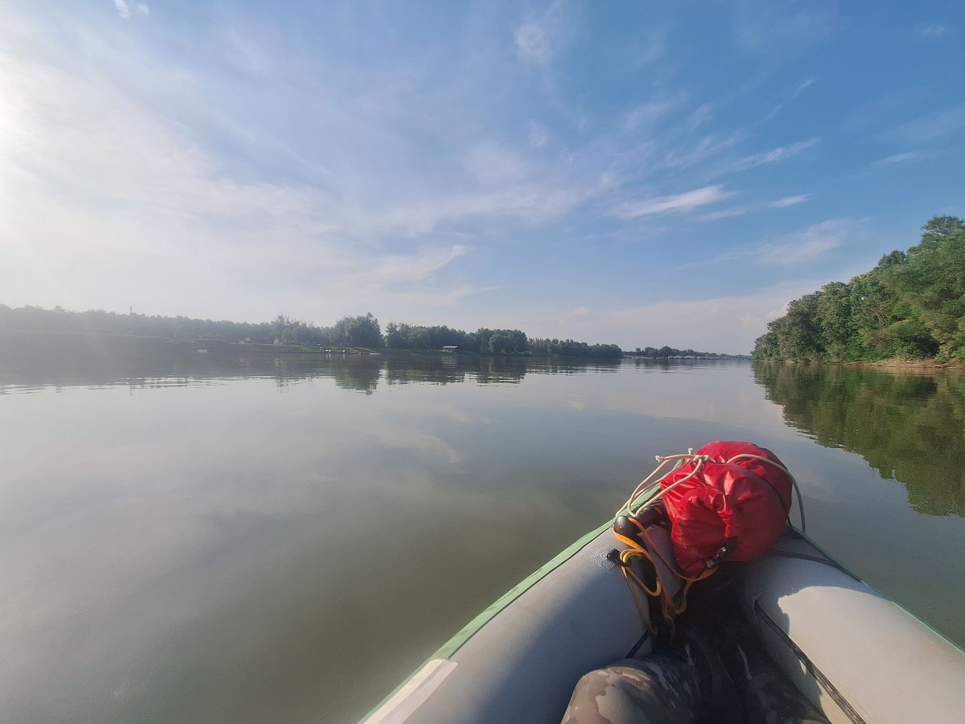 Arapu Branch Danube River Varsatura Braila County Romania kayaking military area islands