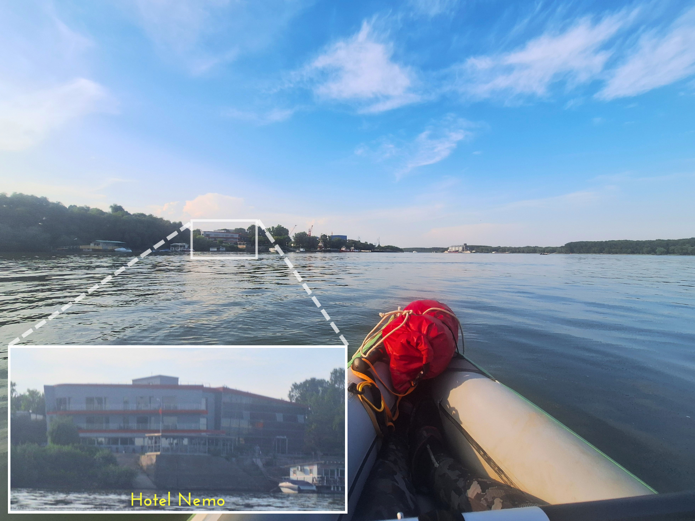 Hotel Nemo Braila on the Danube River in the Arapu branch kayaking option to sleep travel to the Black Sea Zucchini