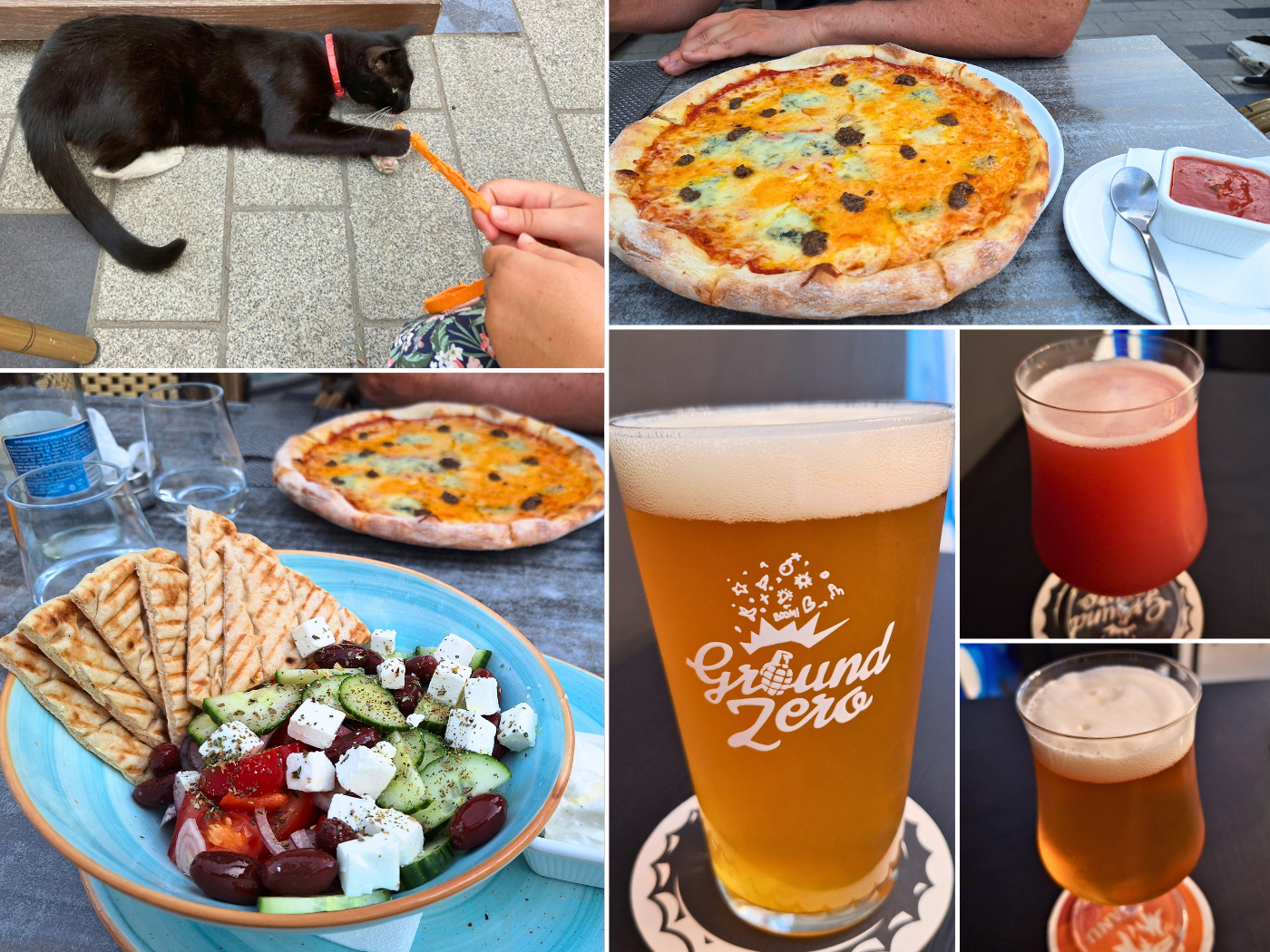 second off day Braila craft beer bar Craft Brewers House Centrul Berarilor Romania dinner pizza salad