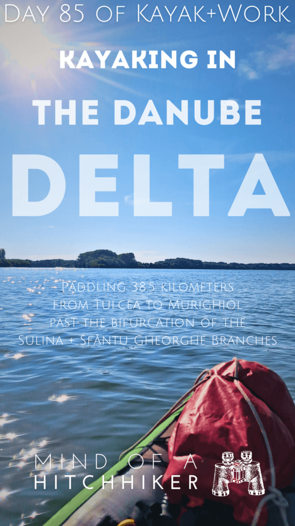 kayak and work day 85 Danube Delta kayaking Romania Sfantu Gheorghe branch to the Black Sea