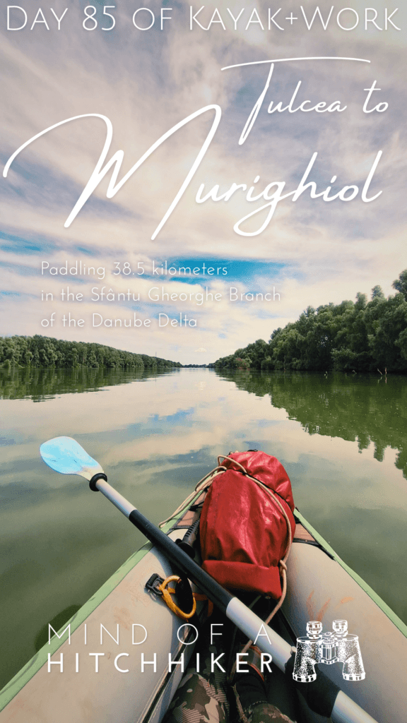 kayak and work day 85 Danube Delta kayaking Romania Sfantu Gheorghe branch to the Black Sea