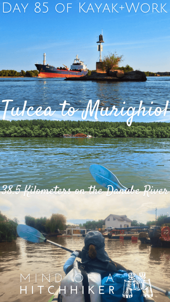 Iris Veldwijk kayak and work day 85 Danube Delta kayaking Romania Sfantu Gheorghe branch to the Black Sea collage