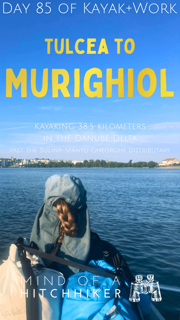 pin kayak trip day 85 Tulcea to Murighiol in the Danube Delta Sfantu Gheorghe Sulina distributary Black Sea approach