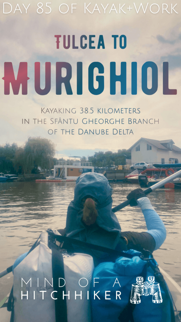 pin kayak trip day 85 Tulcea to Murighiol in the Danube Delta Sfantu Gheorghe Sulina distributary Black Sea approach