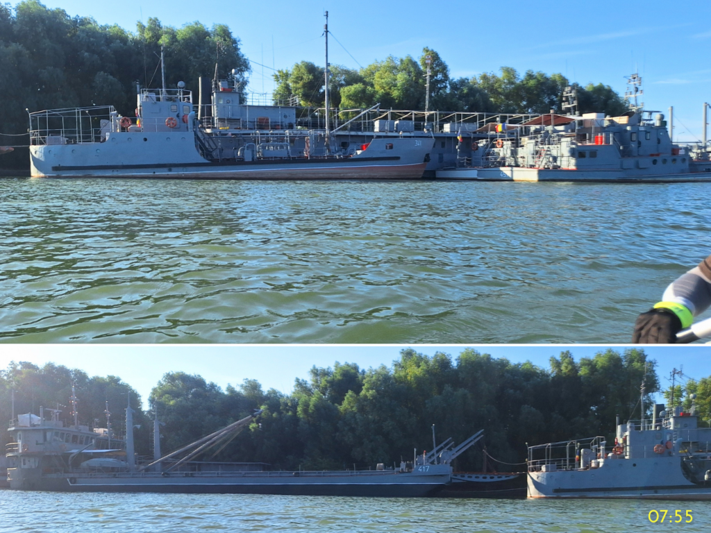 Tulcea Romanian navy fleet Danube River division landing ships port Danube Delta branches