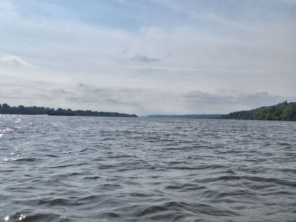 Danube River between Stari Slankamen and Novi Banovci Serbia paddling near Belgrade