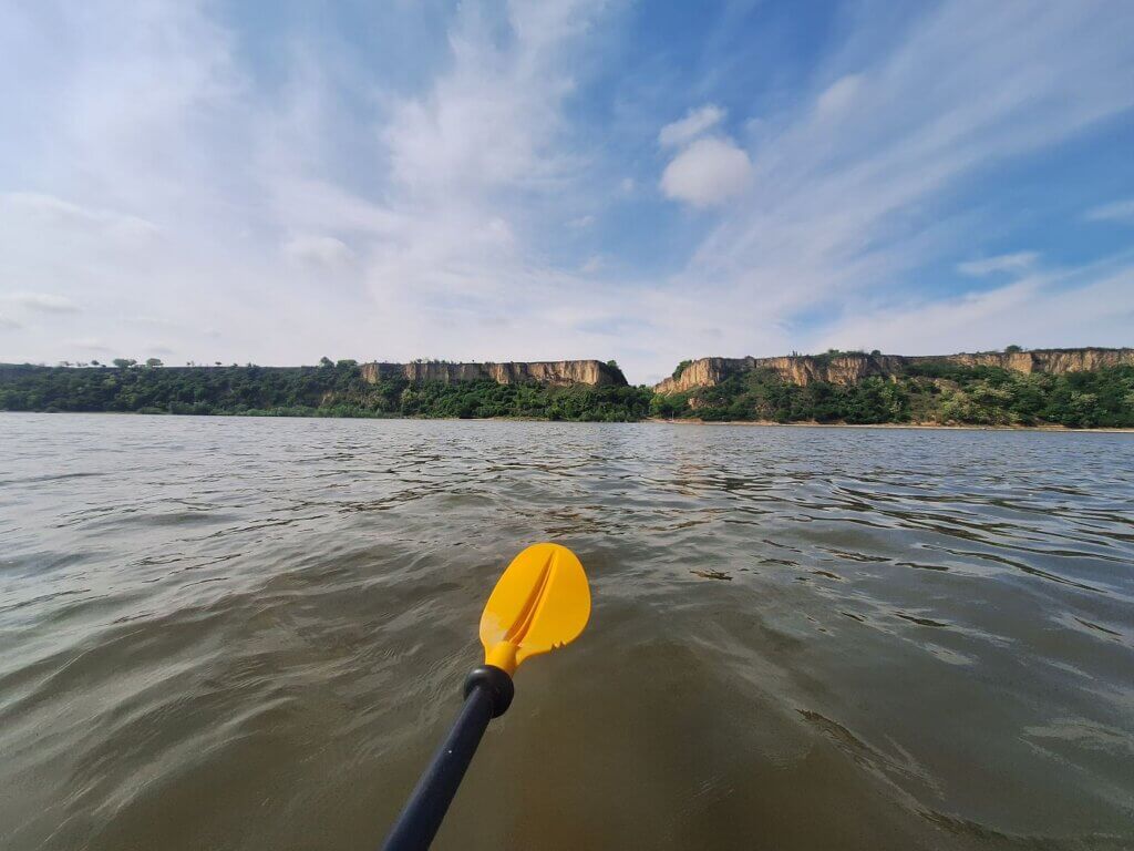 Loess cliffs of Serbia Danube kayaking Vojvodina