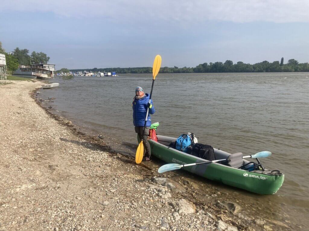 Iris Veldwijk Zucchini kayaking Stari Slankamen Serbia windy day April