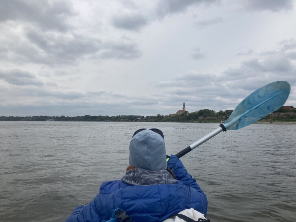 Iris Veldwijk Stari Banovci church kayaking Novi Banovci paddling Danube