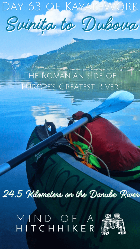 pin kayaking Svinita to Dubova Romania Danube River