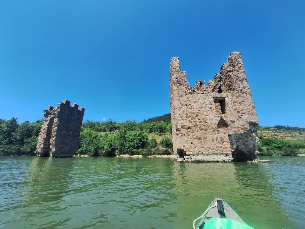 Trikule Tricule sunken drowned fortress Cetatea Romania Danube River Iron Gate I Dam effects consequences cultural heritage