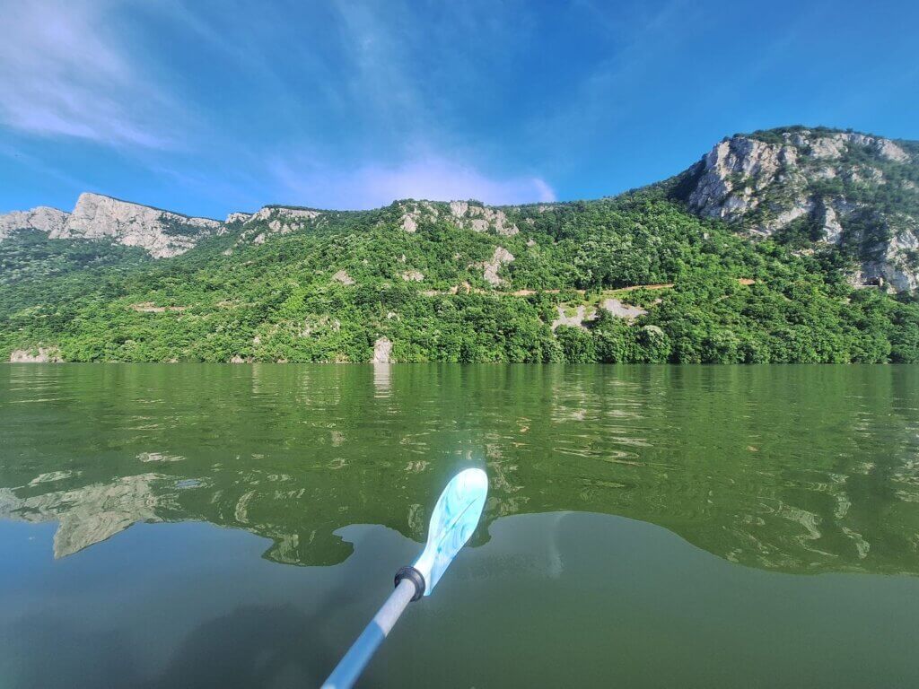 cliffs of Serbia Danube River Iron Gate Cazanele Mari Veliki Kazan Klisura Gorge Great Kazan Gorge vista