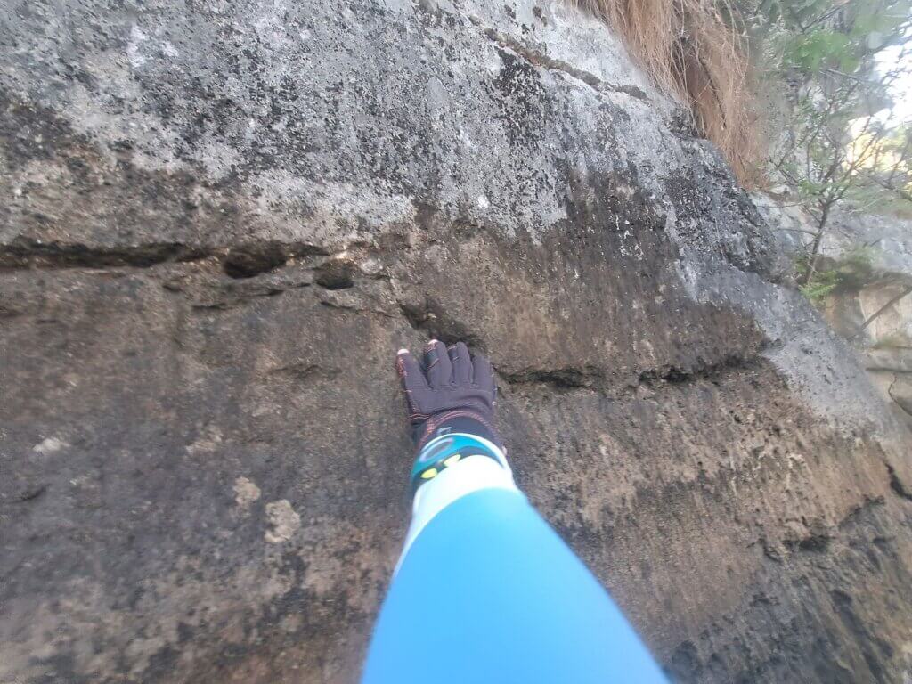 touching the canyon wall Cazanele Mari Veliki Kazan Klisura Gorge Great Kazan Gorge Iron gates kayaking independent travel Danube River