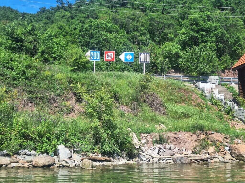 1000 kilometers to go to the Black Sea Danube River Romania Serbia Iron Gate canyon