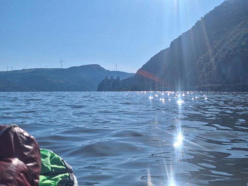 kayaking Golubac Fortress Danube River Djerdap Lake Serbia canyon Iron Gate Gorge