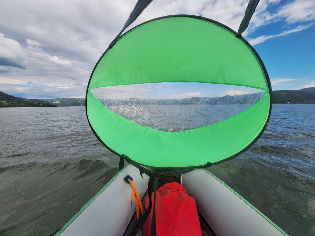 kayak sailing Romania Serbia Danube river Donji Milanovac basin