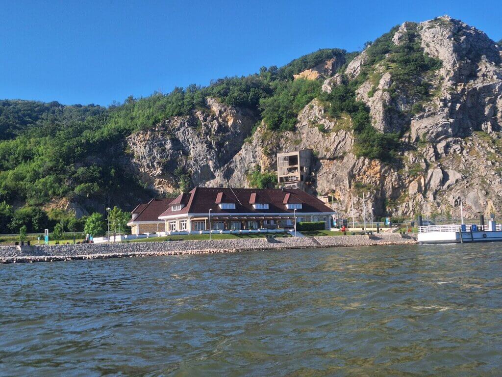 Golubac Fortress cruise pontoon jetty visitor center mine quarry building cliff canyon Iron Gate