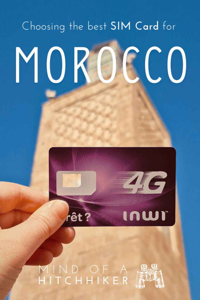 digital nomad travel in Morocco how to get a SIM card