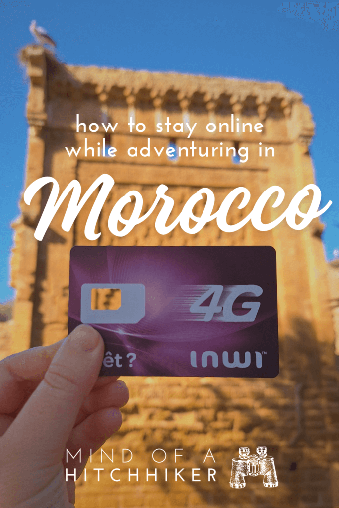 how to get a SIM card in Morocco Rabat Chellah travel