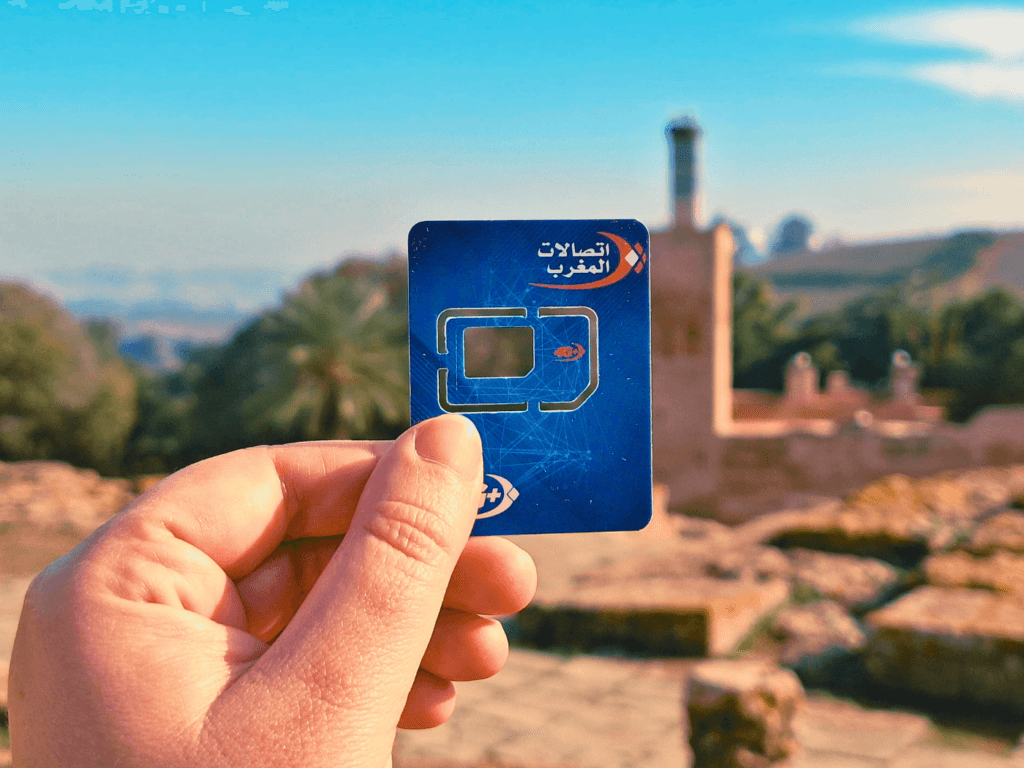 how to get a local SIM card in Morocco Maroc Telecom Chellah Rabat data online travel Africa