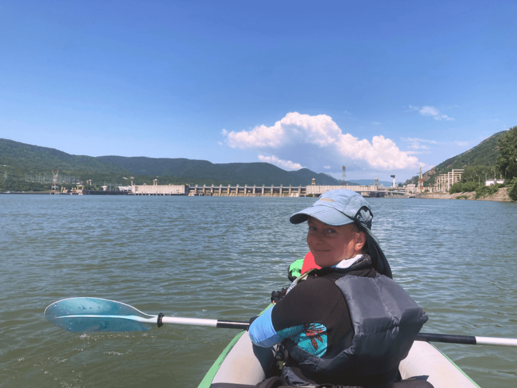 featured photo kayaking Orsova Drobeta Turnu Severin Danube River Iron Gate I dam lock