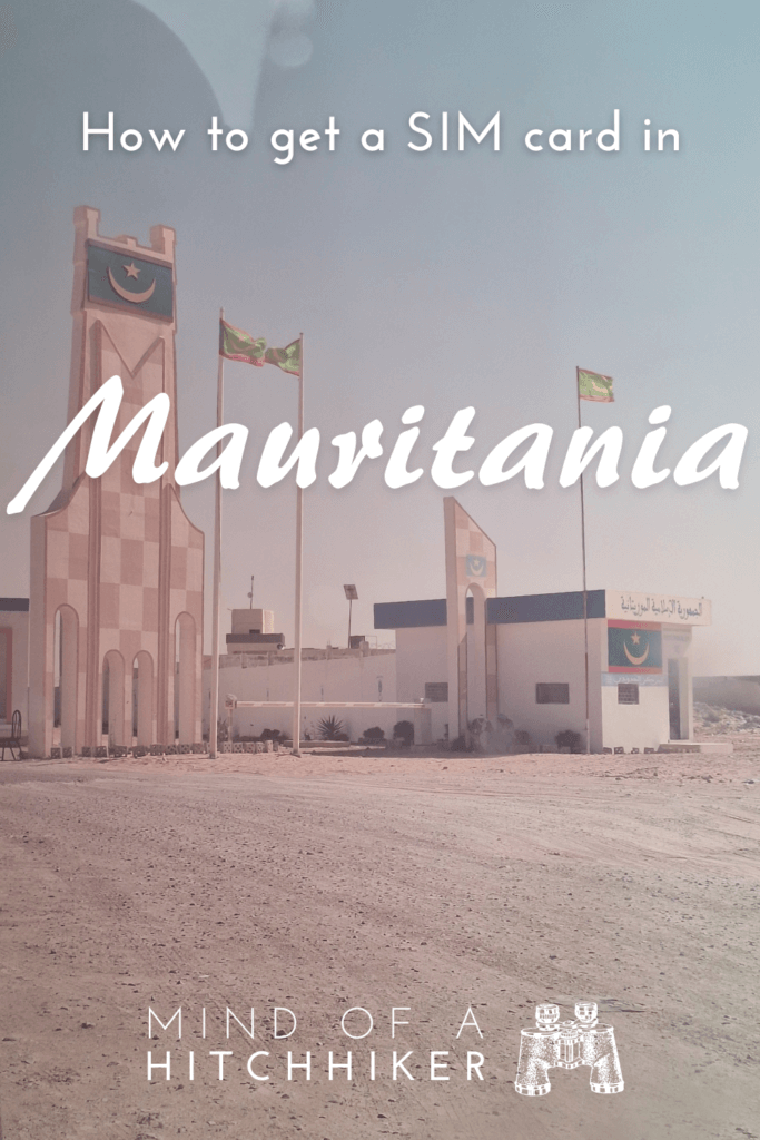 pin travel to Mauritania buy a SIM card at the border or airport