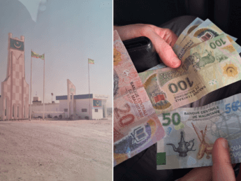 Guerguerat border crossing Mauritania money exchangers Mauritanian Ouguiya MRU