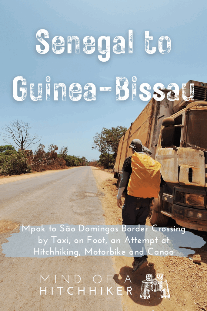 Mpak São Domingos border crossing no man's land between Senegal and Guinea-Bissau West Africa Travel