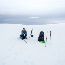 Climbing the Drangajokull glacier