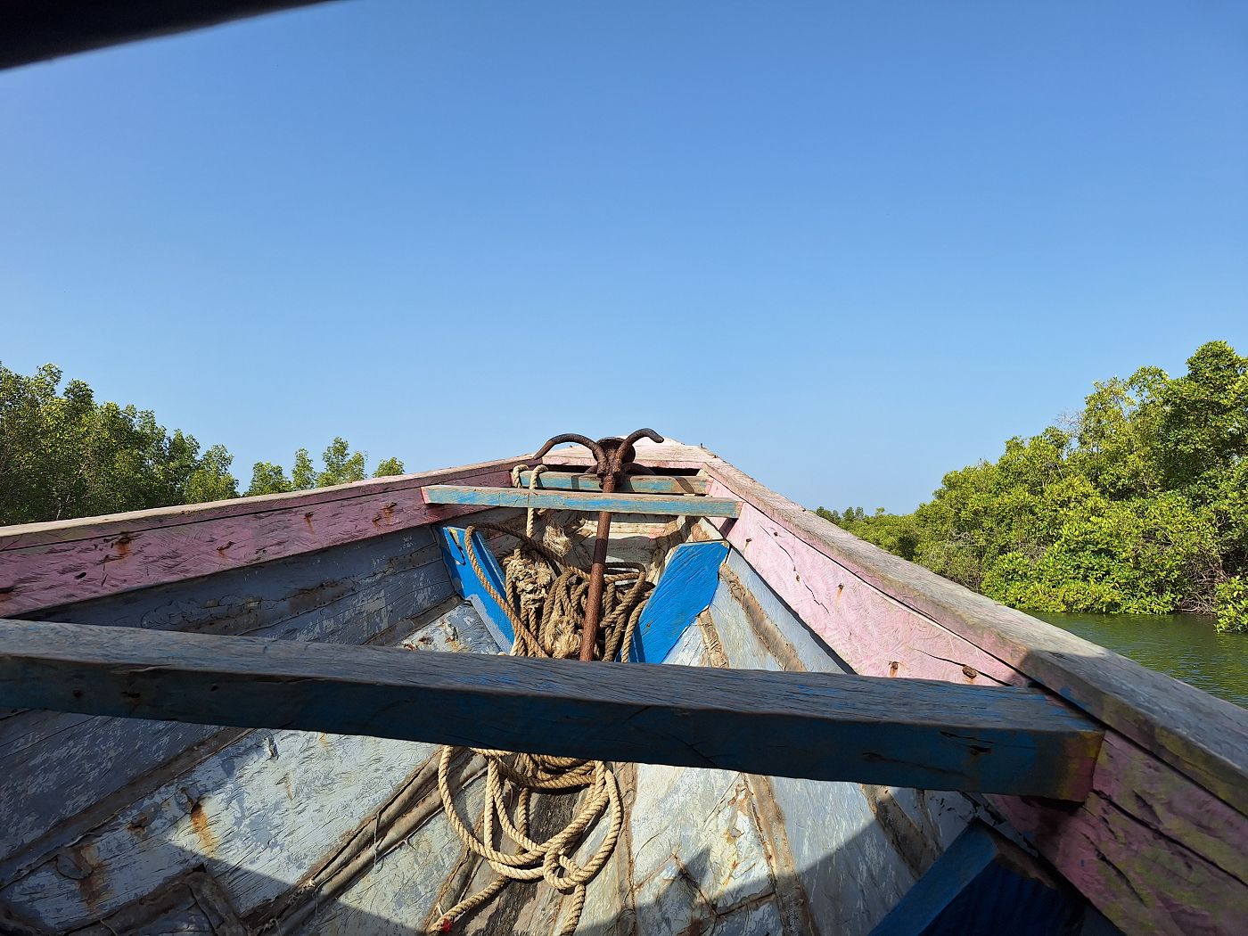 Cacheu River Mangroves Natural Park travel canoa piroga Guinea-Bissau Ramsar Wetland site natural beauty