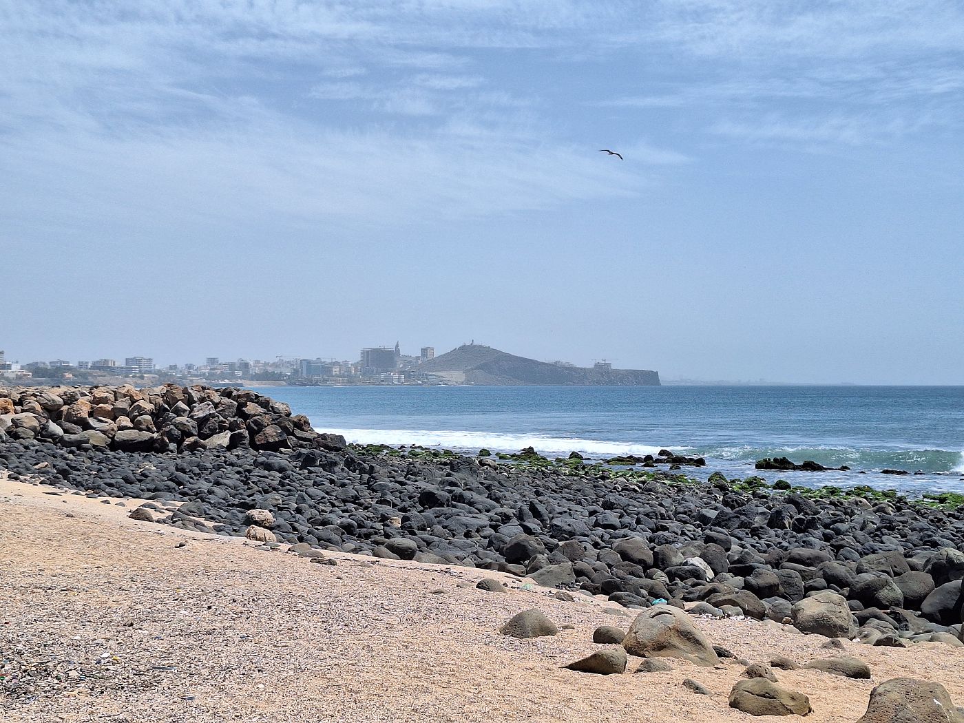Phare Mamelles Lighthouse Dakar Senegal as seen from Almadies Point