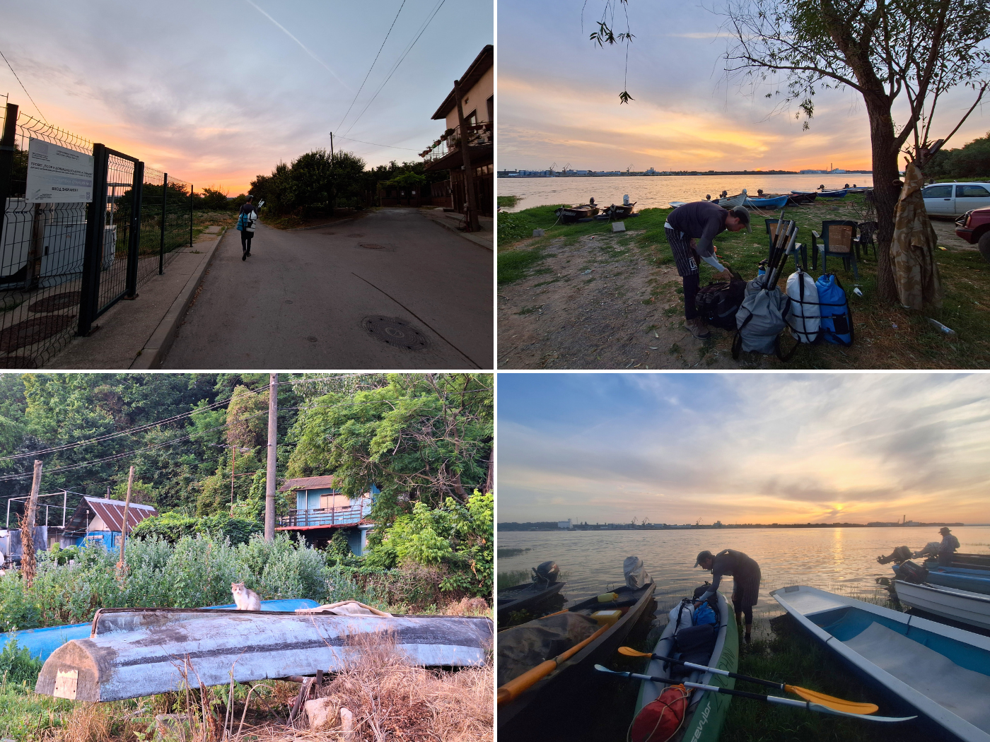 kayak trip day 74 launch spot Svishtov Bulgaria fisherman's port