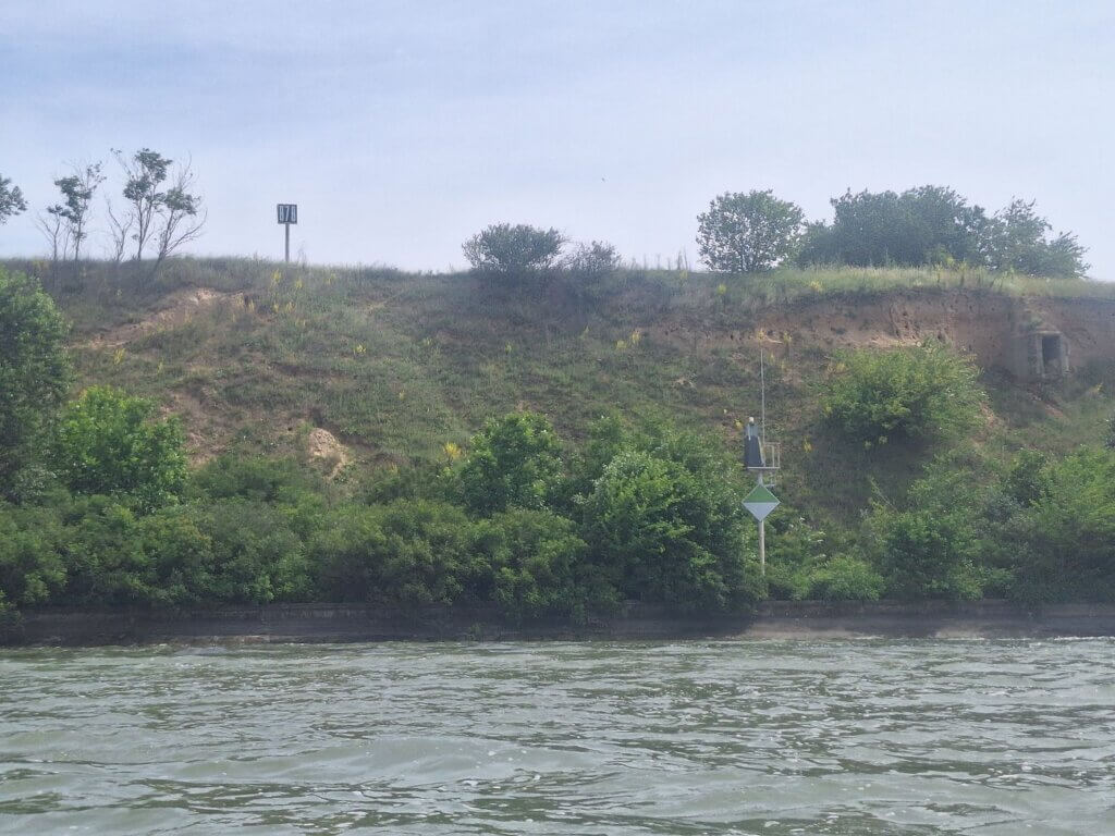 878 kilometers to the Black Sea kayaking Iron Gate II dam Tiganasi Romania Danube beacon WWII bunker and bird caves