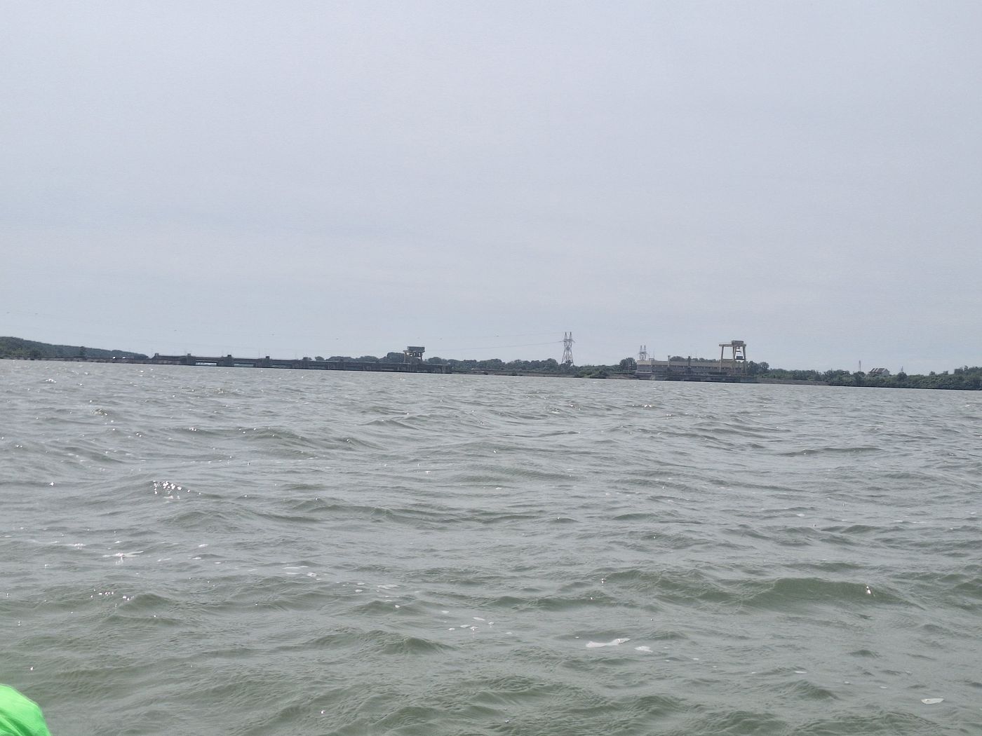 upstream dam Gogosu Ostrovu Mare Danube River island branch hydroelectric power station spillway portaging kayak