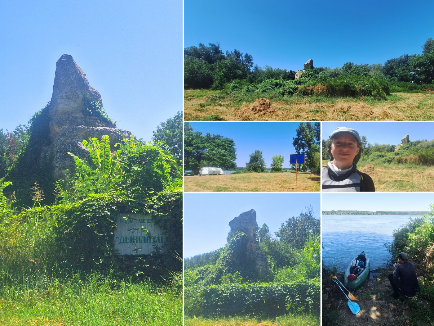 significant remarkable stone rock formation boulder Dikili Tash Bulgaria campsite Danube River Mechka