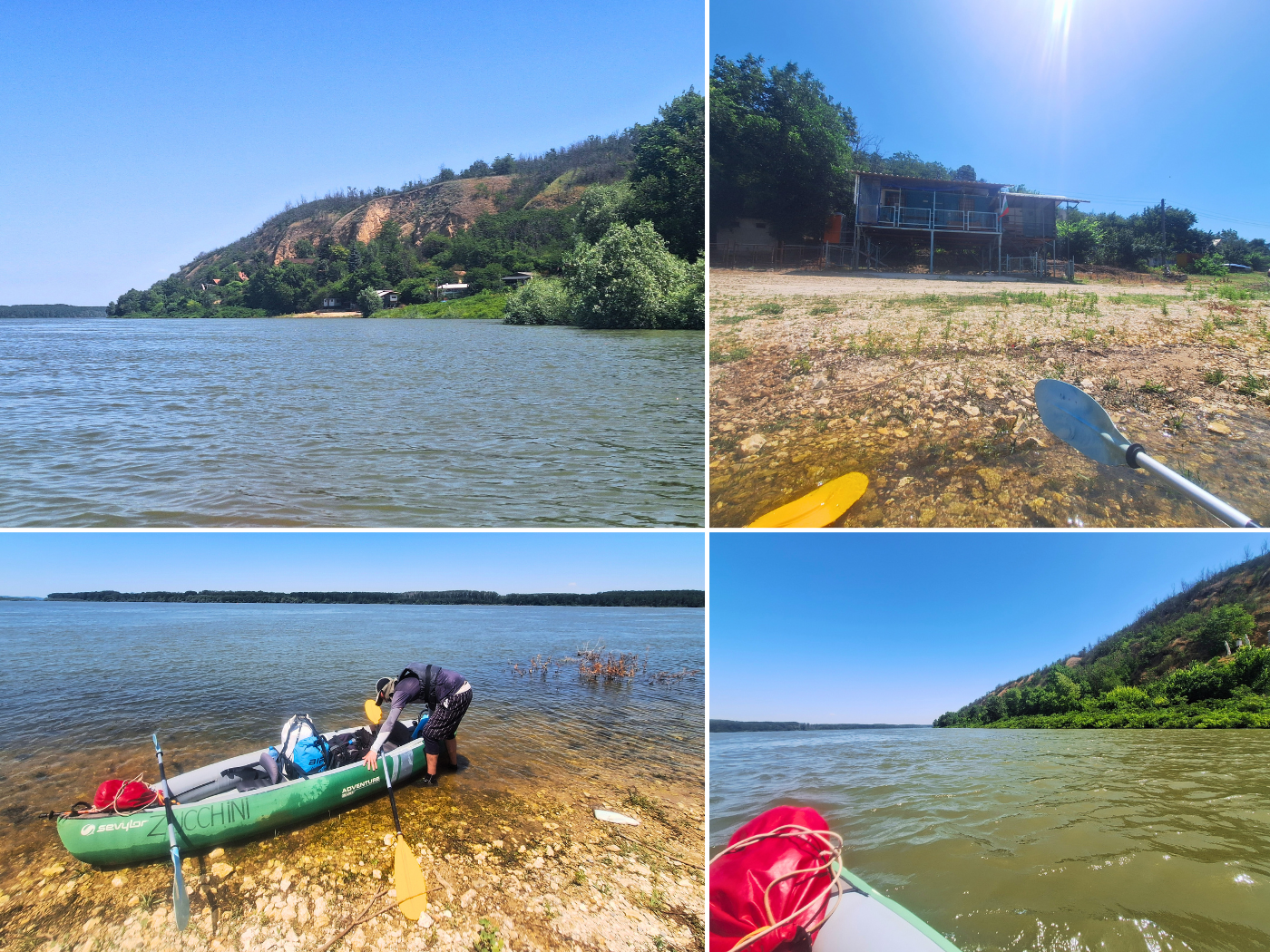 short break kayaking Danube Dikili Tash near Mechka campsite Bulgaria