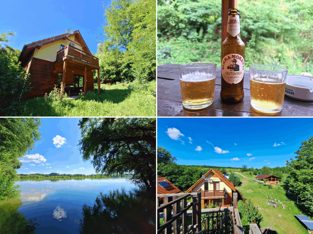 Comoara Istrului Touristic complex off day vacation cabin house at Gogosu River branch Ostrovu Mare Romania
