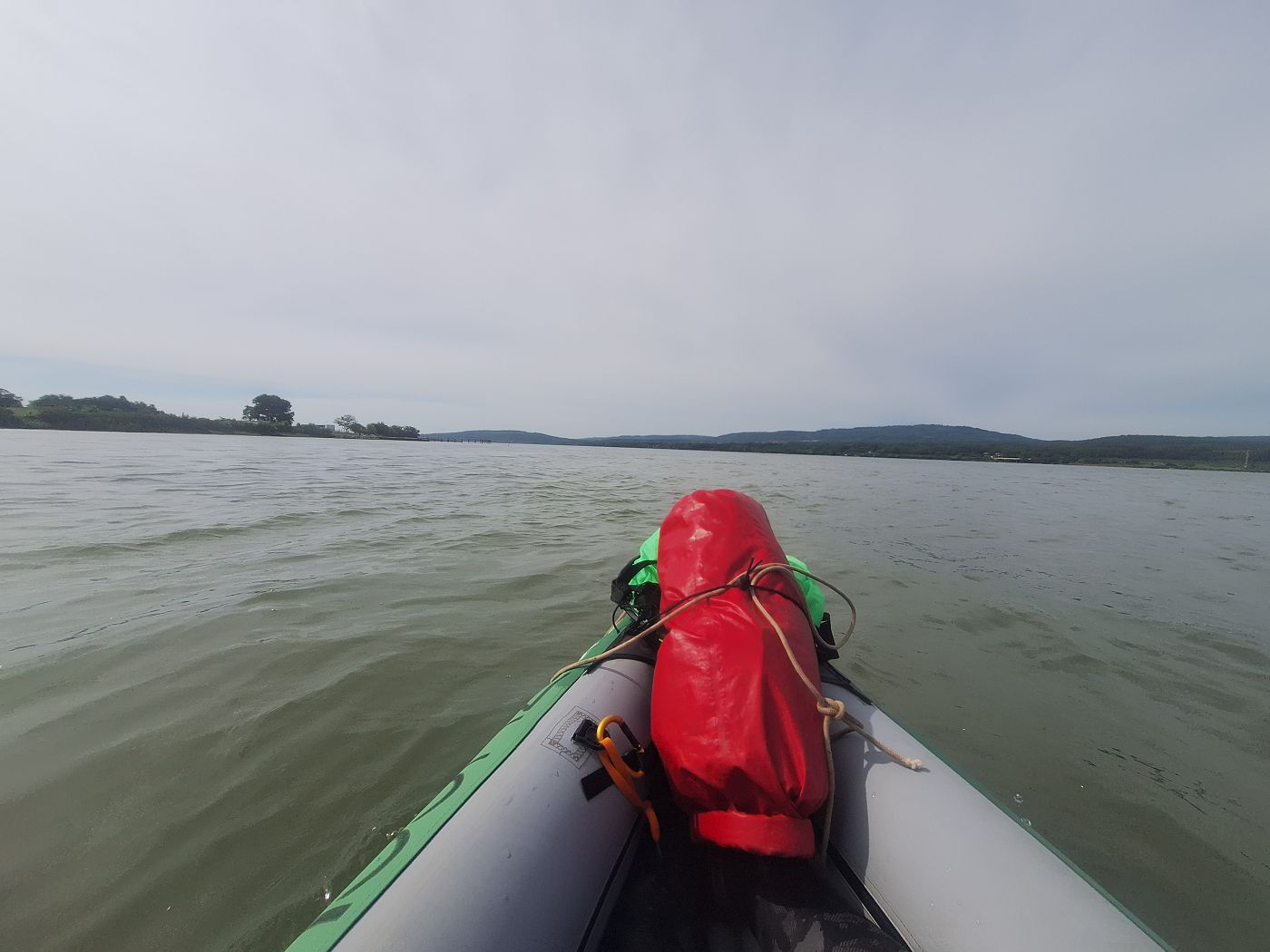 kayaking Danube river bend Romania Crivina to Comoara Istrului Iron Gate II dam Gogosu branch