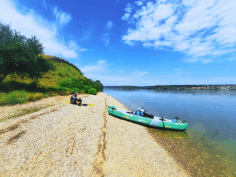 Kayak Trip Day 66: Drobeta-Turnu Severin to Crivina – Șimian Island + Strong Currents