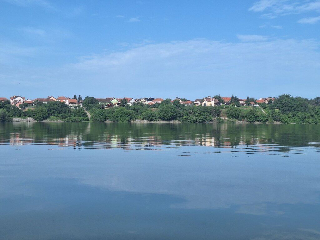 Rtkovo Kladovo Bor Serbia on the Danube River border with Romania