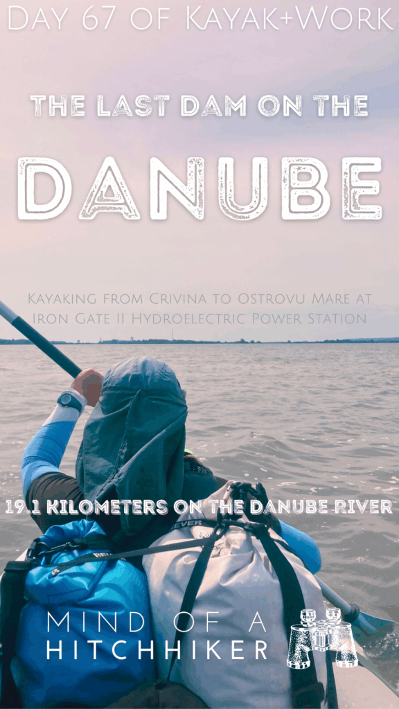 pin kayaking day 67 Crivina to Comoara Istrului touristic complex Ostrovu Mare Danube River Romania