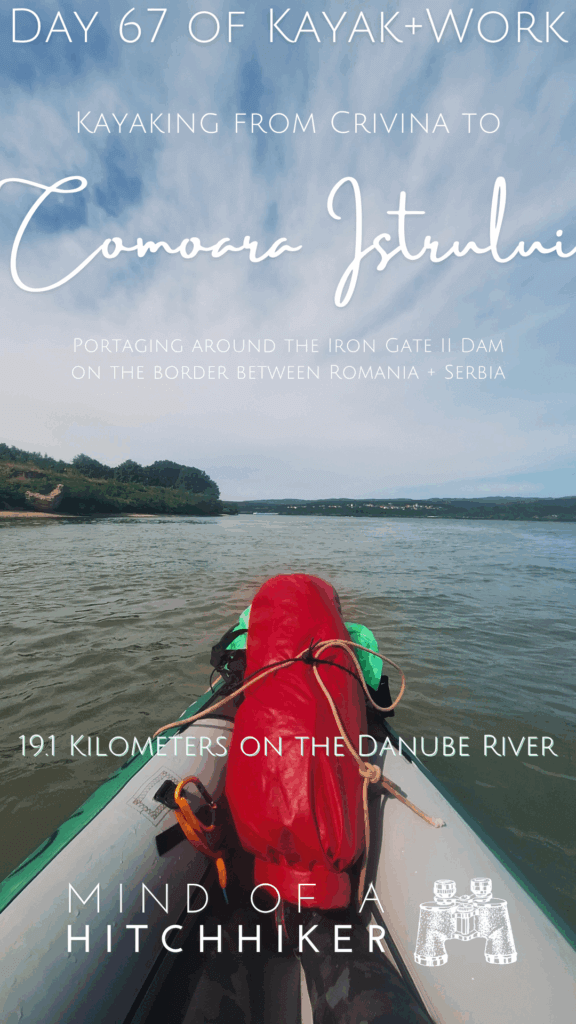 pin kayaking day 67 Crivina to Comoara Istrului touristic complex Ostrovu Mare
