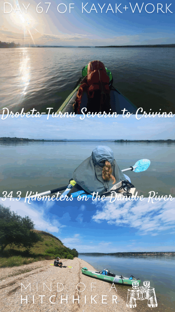 NEW pin day 66 kayak Danube River collage Romania Drobeta-Turnu Severin