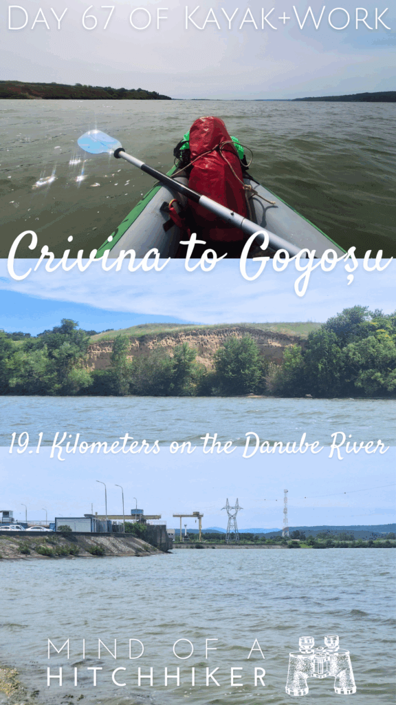 pin kayaking day 67 Crivina to Gogosu Branch Danube River Iron Gate II dam Djerdap Portile de Fier Romania Serbia